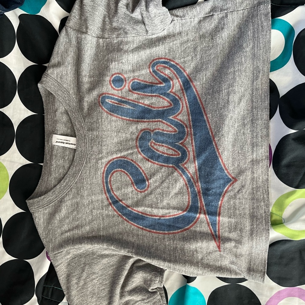 california crop tee size small